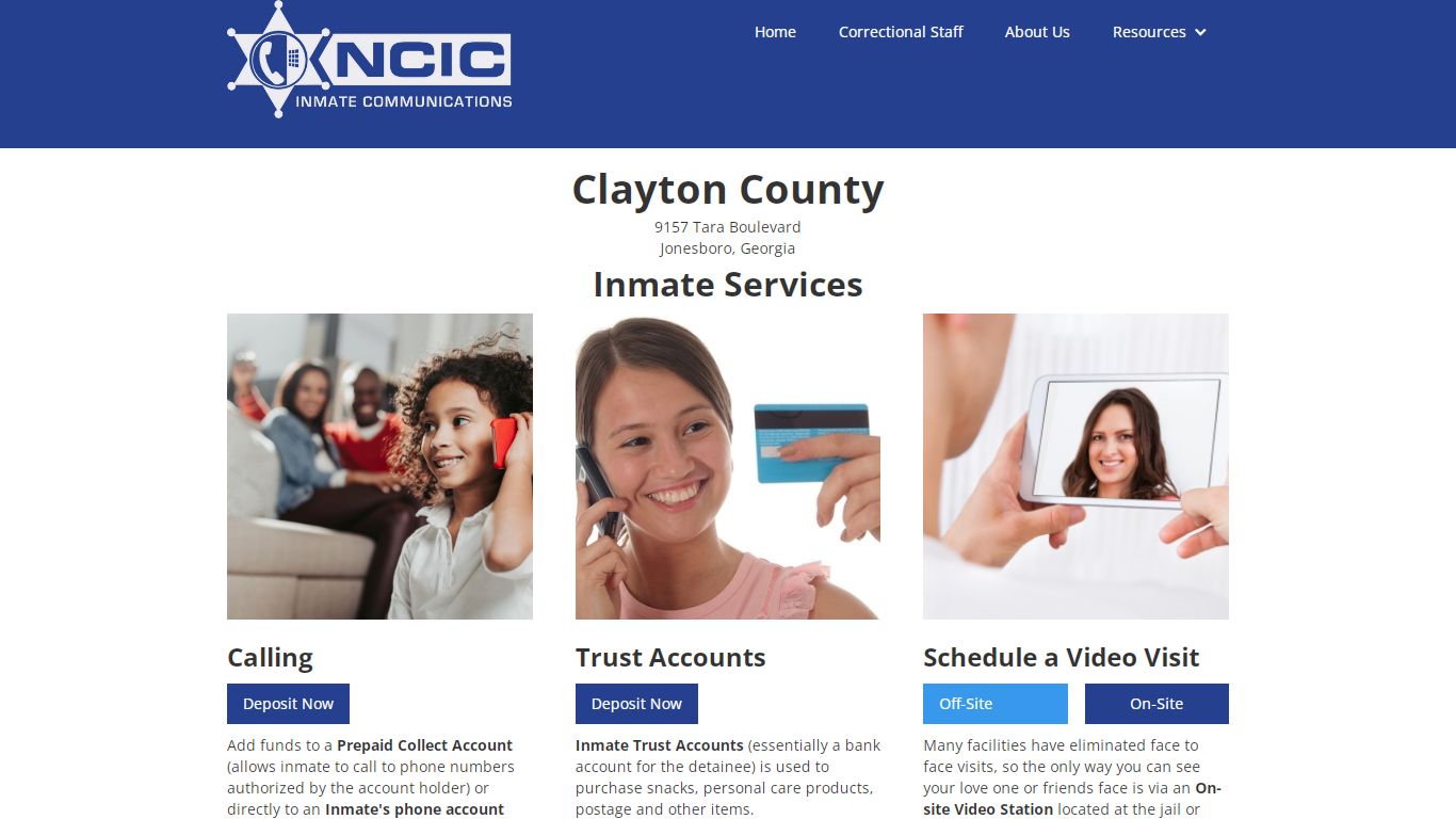 Clayton County - NCIC Inmate Communications
